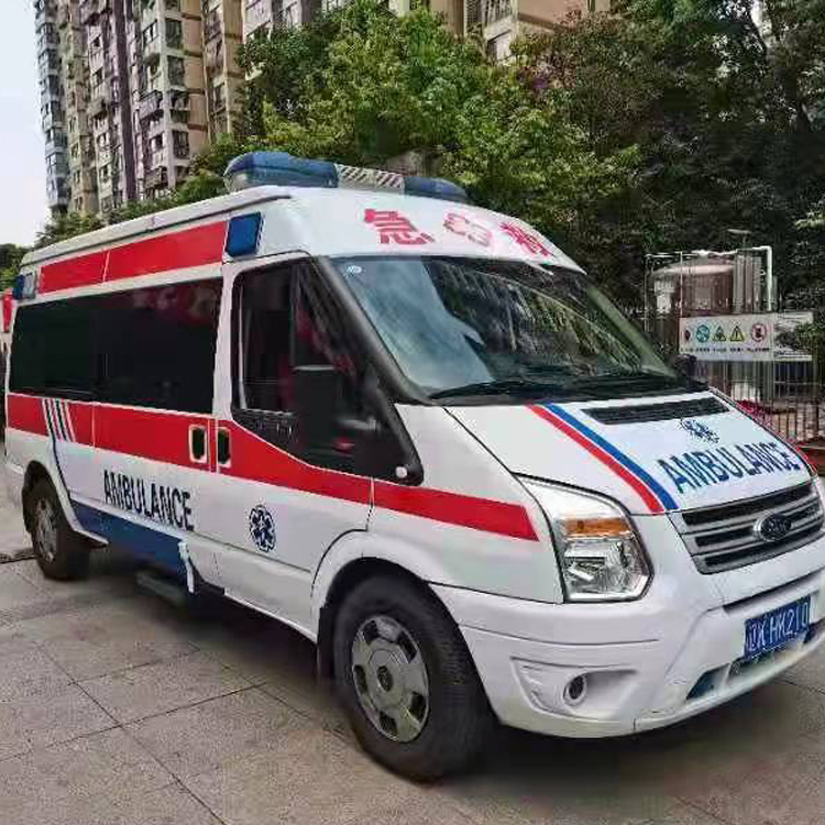福田长途救护车护送病人返乡